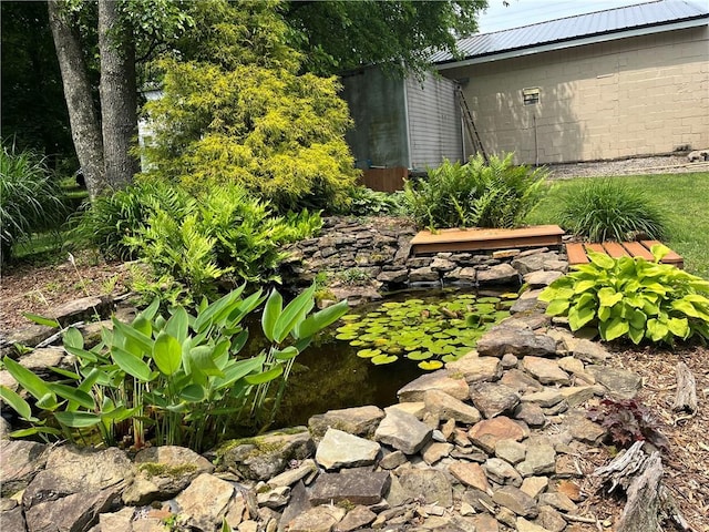 988 Croft Rd, Salem Twp Wml, PA 15601 - view of yard featuring a small pond