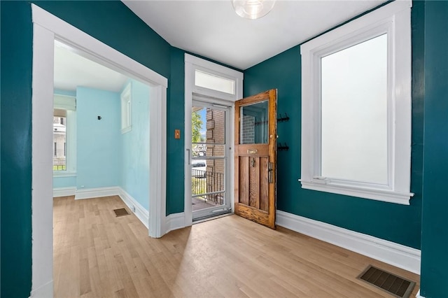 1105 Chislett St, Morningside, PA 15206 - entrance foyer featuring light wood-type flooring and baseboards