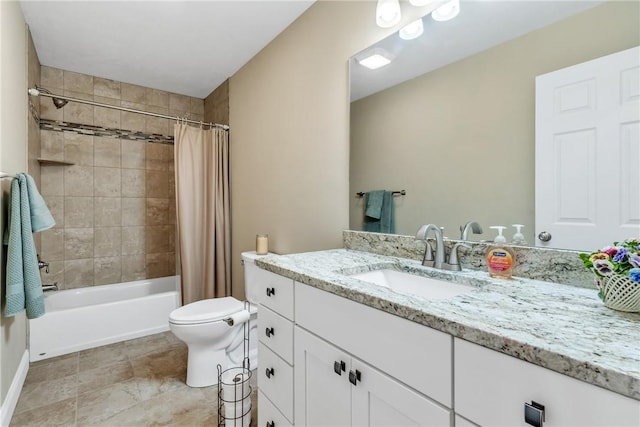 2246 Shannon Mills Dr, Connoquenessing Twp, PA 16053 - full bathroom featuring vanity, shower / tub combo, and toilet