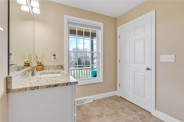 2246 Shannon Mills Dr, Connoquenessing Twp, PA 16053 - bathroom featuring vanity and baseboards