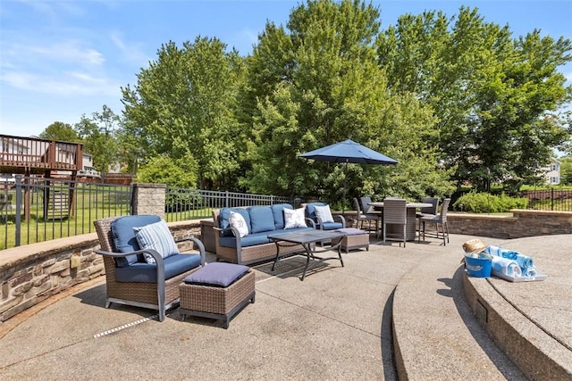 1616 Norman Dr, Franklin Park, PA 15143 - view of patio featuring an outdoor living space and outdoor dining area