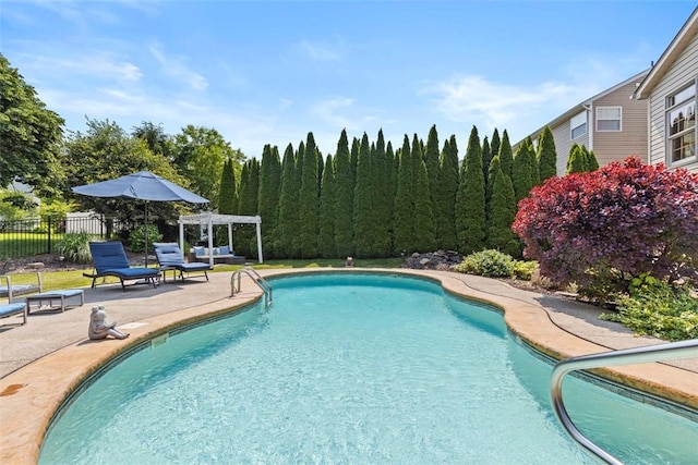 1616 Norman Dr, Franklin Park, PA 15143 - view of swimming pool with a pergola and a patio area