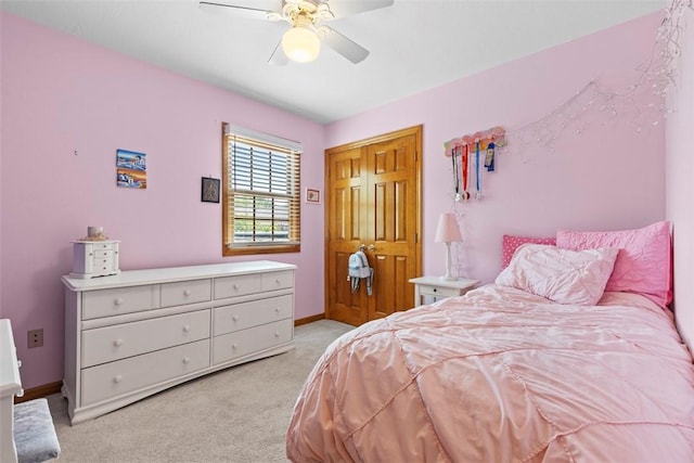 1616 Norman Dr, Franklin Park, PA 15143 - bedroom featuring light colored carpet and a ceiling fan