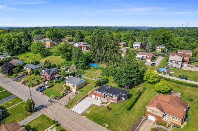 162 E Wedgewood Dr, Ross Twp, PA 15229 - aerial perspective of suburban area featuring a forest