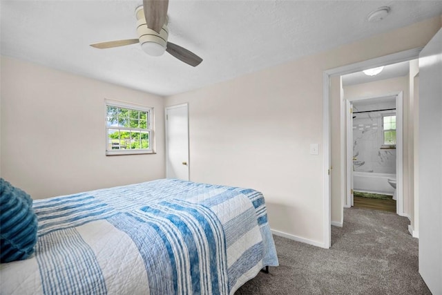 162 E Wedgewood Dr, Ross Twp, PA 15229 - carpeted bedroom with baseboards and ceiling fan