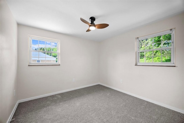 162 E Wedgewood Dr, Ross Twp, PA 15229 - carpeted empty room featuring baseboards and a ceiling fan