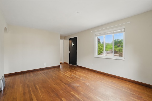 131 Spring Ave, Bellevue, PA 15202 - spare room featuring wood-type flooring and baseboards