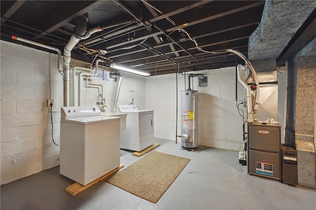 131 Spring Ave, Bellevue, PA 15202 - unfinished below grade area with gas water heater, independent washer and dryer, and heating unit