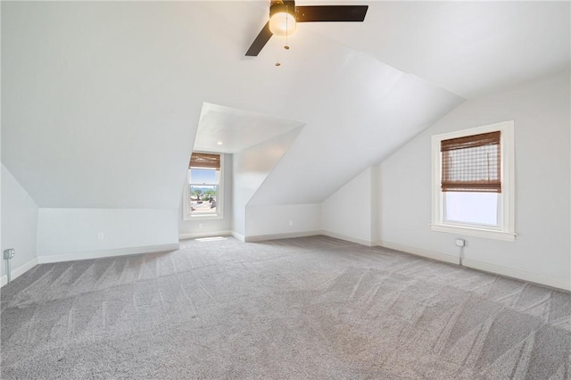 323 44th St, Lawrenceville, PA 15201 - additional living space with lofted ceiling, carpet, healthy amount of natural light, and baseboards