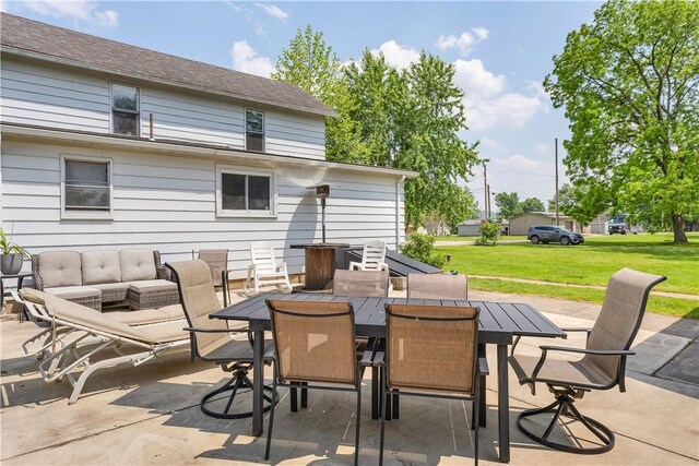 169 Plum Way, Wayne Twp Law, PA 16157 - view of patio featuring outdoor dining space and an outdoor living space