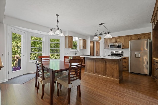 113 Silo Ct, North Fayette, PA 15071 - dining room with dark wood-style flooring