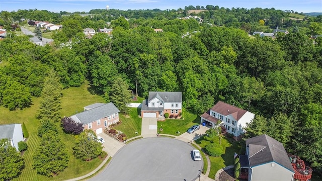 113 Silo Ct, North Fayette, PA 15071 - aerial view of residential area with a forest