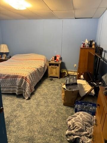 111 Central Ave, Chicora Boro, PA 16025 - carpeted bedroom featuring a paneled ceiling