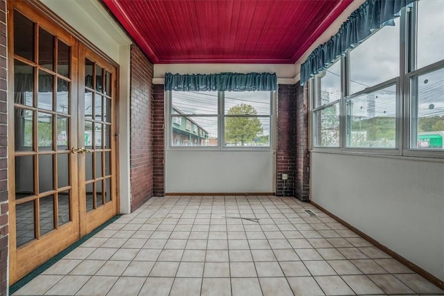 1632 Lincoln Way, White Oak, PA 15131 - unfurnished sunroom featuring french doors