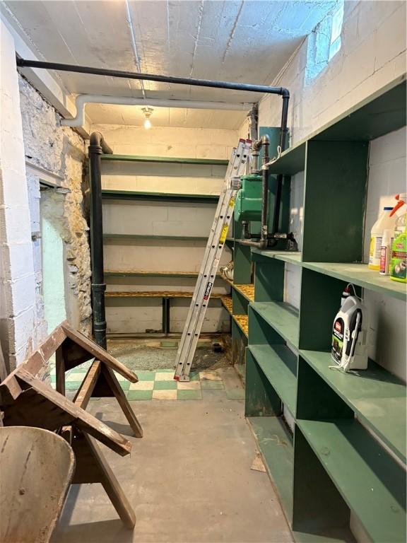 3884 E St, Perry Hilltop, PA 15214 - basement featuring concrete block wall