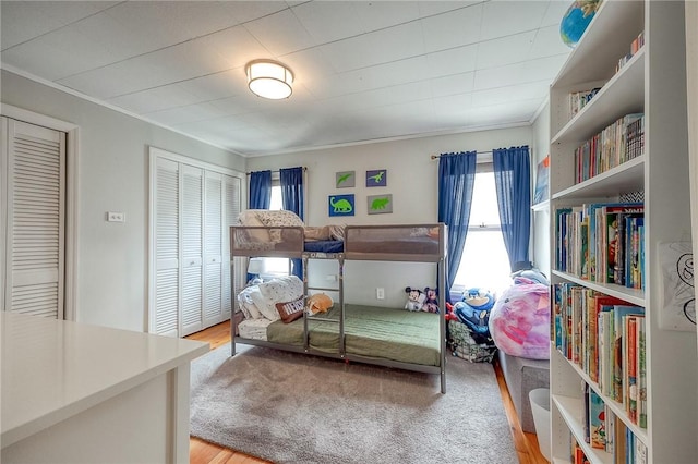 429 Market St, Beaver, PA 15009 - bedroom with ornamental molding and light wood finished floors