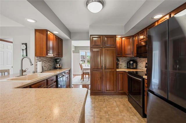 3893 Windsor Ct, Hermitage, PA 16148 - kitchen with fridge with ice dispenser, electric range, a sink, stainless steel microwave, and light countertops
