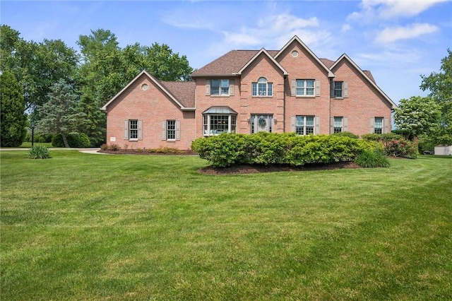3893 Windsor Ct, Hermitage, PA 16148 - colonial home featuring brick siding and a front yard