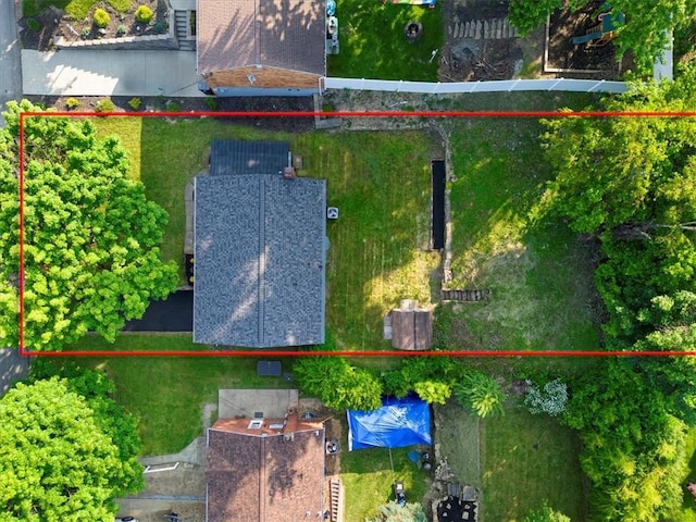 612 Blossom Dr, Baldwin Boro, PA 15236 - aerial overview of property's location featuring property parcel outlined
