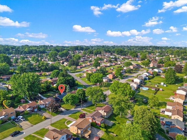 612 Blossom Dr, Baldwin Boro, PA 15236 - aerial view of property and surrounding area featuring nearby suburban area