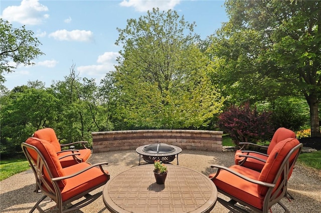 4324 Grandview Dr, Richland, PA 15044 - view of patio / terrace with an outdoor fire pit