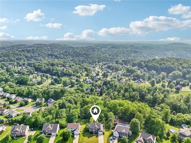 4324 Grandview Dr, Richland, PA 15044 - aerial perspective of suburban area featuring a forest