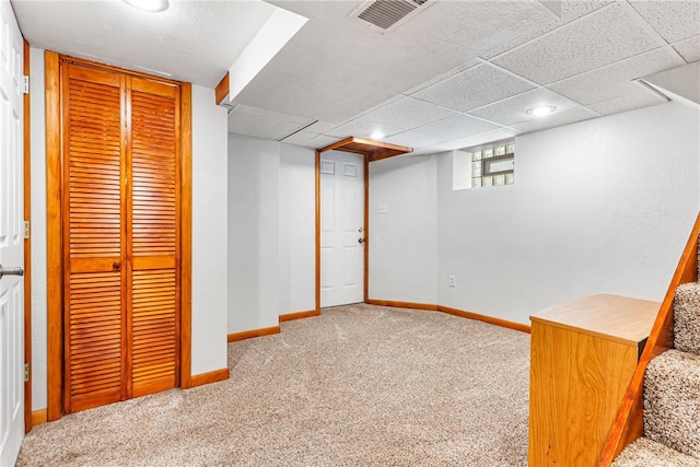 2693 Crosby Ave, Dormont, PA 15216 - below grade area featuring carpet flooring, baseboards, and recessed lighting