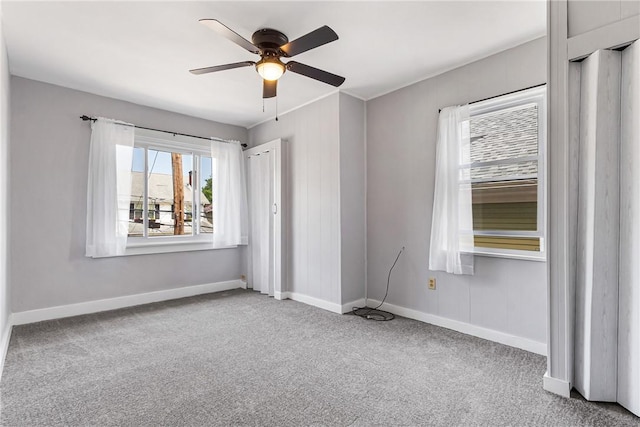2693 Crosby Ave, Dormont, PA 15216 - unfurnished bedroom with carpet flooring, baseboards, and a ceiling fan