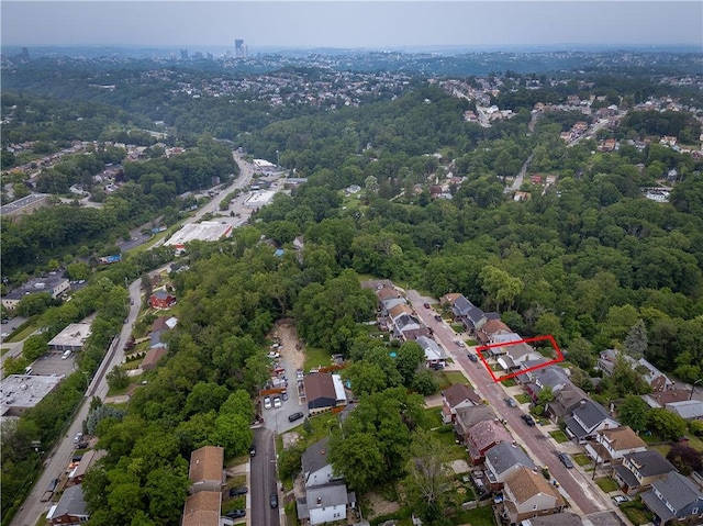 2693 Crosby Ave, Dormont, PA 15216 - aerial view of property's location with property boundaries highlighted and nearby suburban area