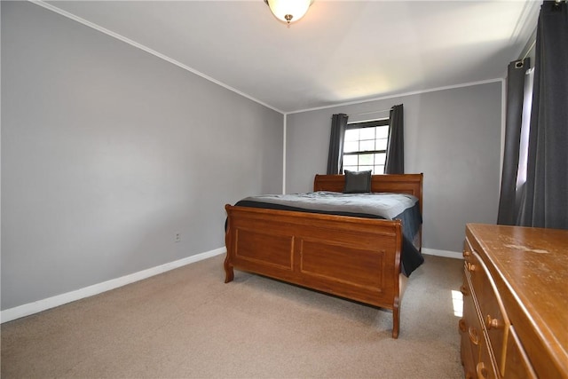 21 Leon Rd, Green Tree, PA 15220 - bedroom with baseboards, ornamental molding, and light colored carpet