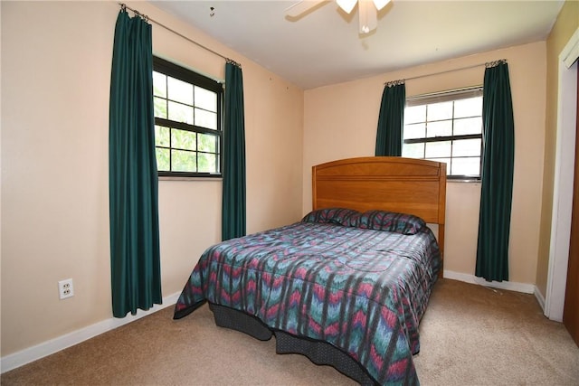 21 Leon Rd, Green Tree, PA 15220 - bedroom featuring carpet floors, baseboards, and ceiling fan