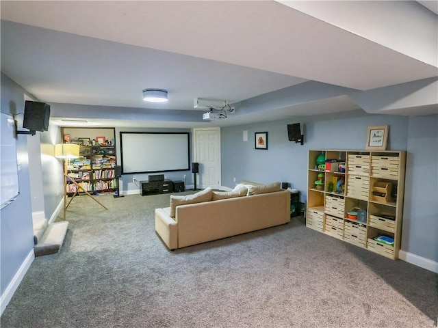 464 Avon Dr, Mt Lebanon, PA 15228 - carpeted cinema with baseboards
