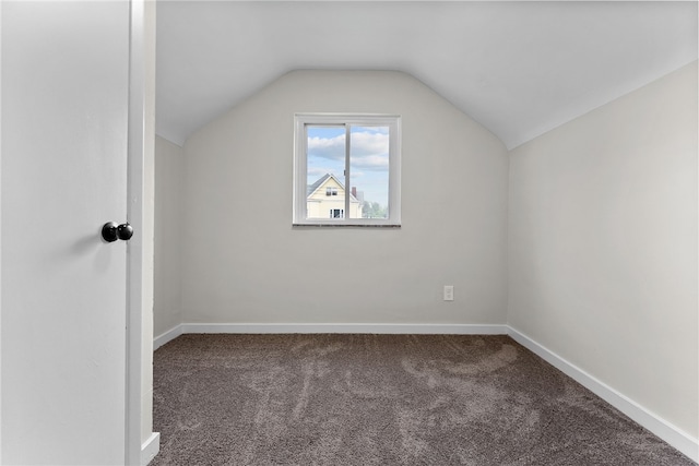 1416 Swantek St, Sheraden, PA 15204 - additional living space featuring carpet flooring, vaulted ceiling, and baseboards