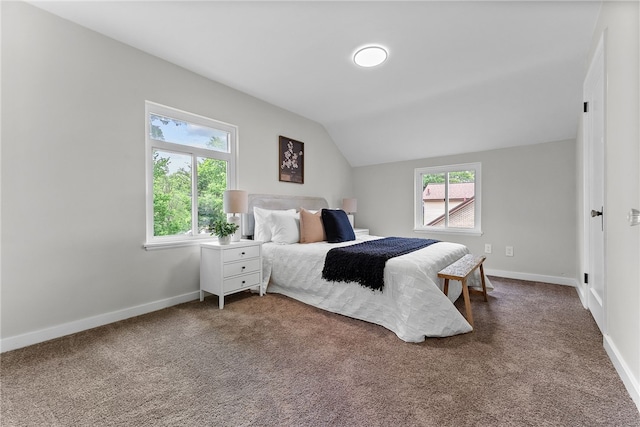 1416 Swantek St, Sheraden, PA 15204 - carpeted bedroom with lofted ceiling and baseboards