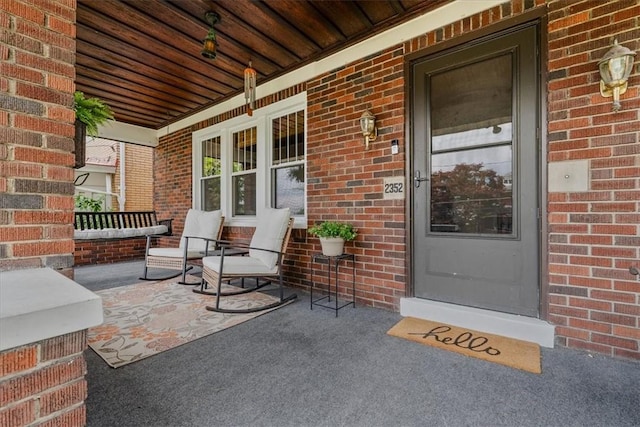 2352 Beaufort Ave, Brookline, PA 15226 - property entrance with a porch and brick siding