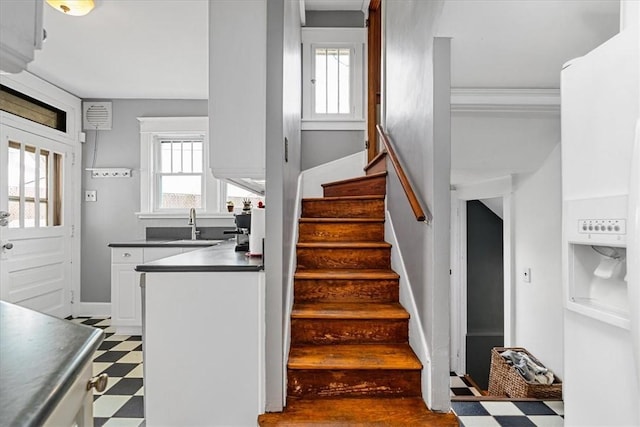 2352 Beaufort Ave, Brookline, PA 15226 - stairway featuring tile patterned floors
