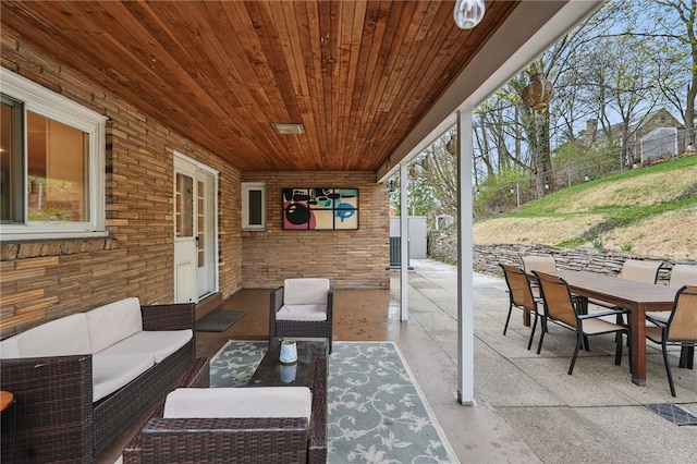 1450 Mohican Dr, Mt Lebanon, PA 15228 - view of patio / terrace featuring an outdoor hangout area and outdoor dining space