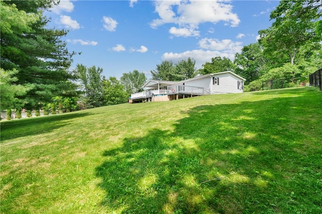 4041 Second St, Hempfield Twp Wml, PA 15642 - view of yard with a wooden deck