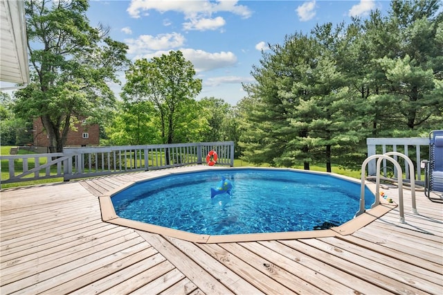 4041 Second St, Hempfield Twp Wml, PA 15642 - swimming pool with a wooden deck