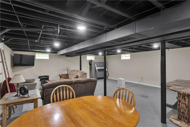 310 Hutter Ave, North Sewickley Twp, PA 16117 - dining area featuring concrete flooring