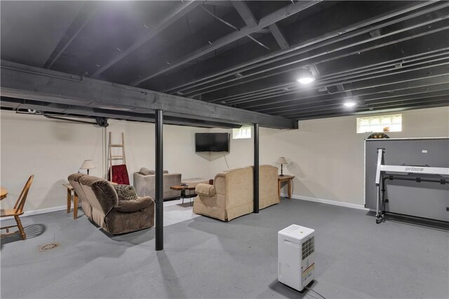 310 Hutter Ave, North Sewickley Twp, PA 16117 - basement with healthy amount of natural light and baseboards