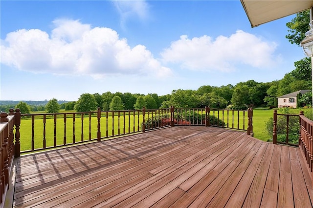 79 Mariacher Rd, Findley Twp, PA 16137 - wooden deck with a lawn