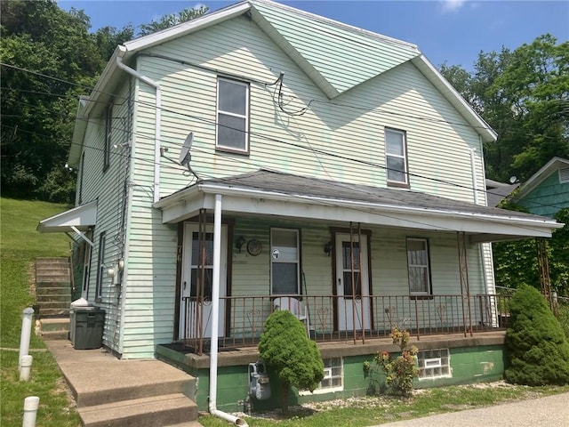 76 Laurel Rd, Fallowfield, PA 15022 - view of front of house featuring a porch