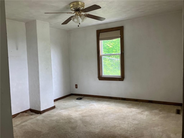 76 Laurel Rd, Fallowfield, PA 15022 - carpeted empty room with ceiling fan and baseboards