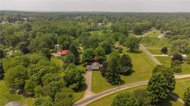 17 Lakeview Dr, Lackawannock Twp, PA 16159 - bird's eye view of a heavily wooded area