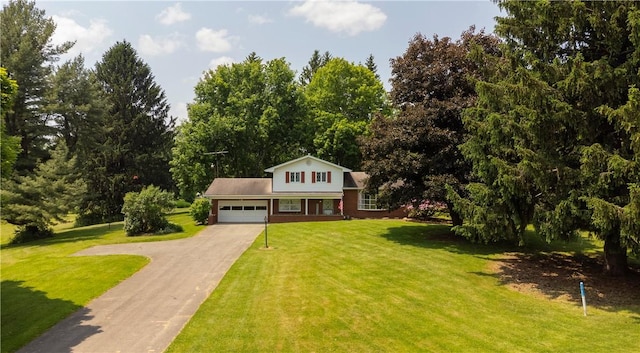 17 Lakeview Dr, Lackawannock Twp, PA 16159 - view of front of house featuring an attached garage, driveway, and a front lawn