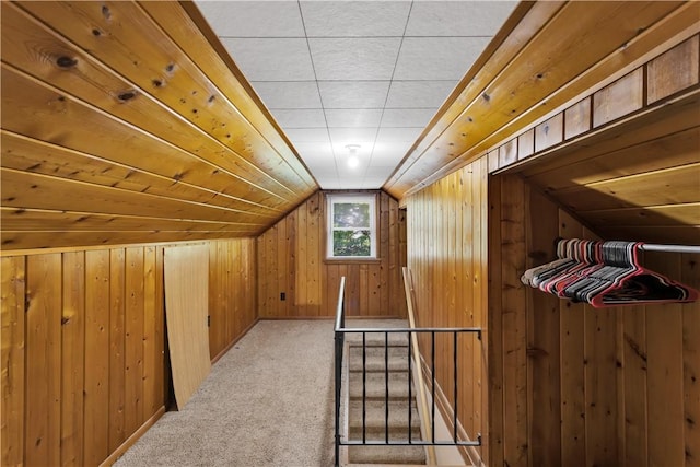 341 State Route 356, Washington Twp Wml, PA 15613 - bonus room with wood walls, carpet floors, and lofted ceiling