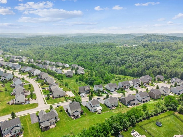 4054 Bentwood Dr, North Strabane, PA 15317 - aerial perspective of suburban area featuring a forest