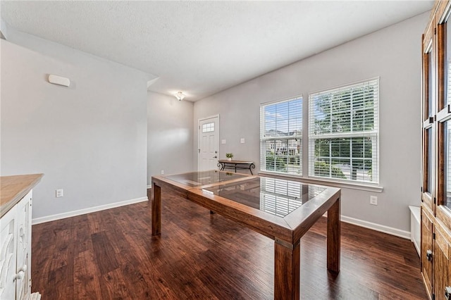 4054 Bentwood Dr, North Strabane, PA 15317 - home office with dark wood-style floors and baseboards