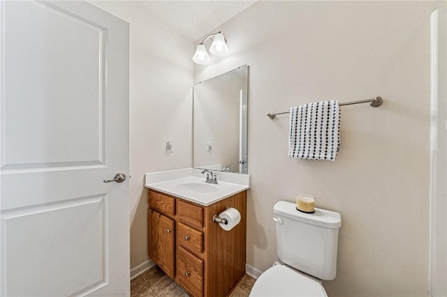 4054 Bentwood Dr, North Strabane, PA 15317 - bathroom with vanity, toilet, and baseboards